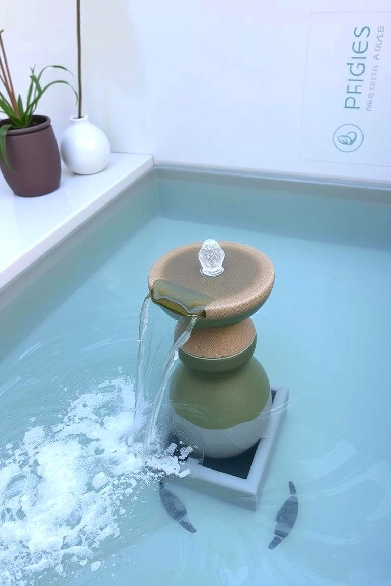 Soothing Water Feature - 24 Small Balcony Ideas
