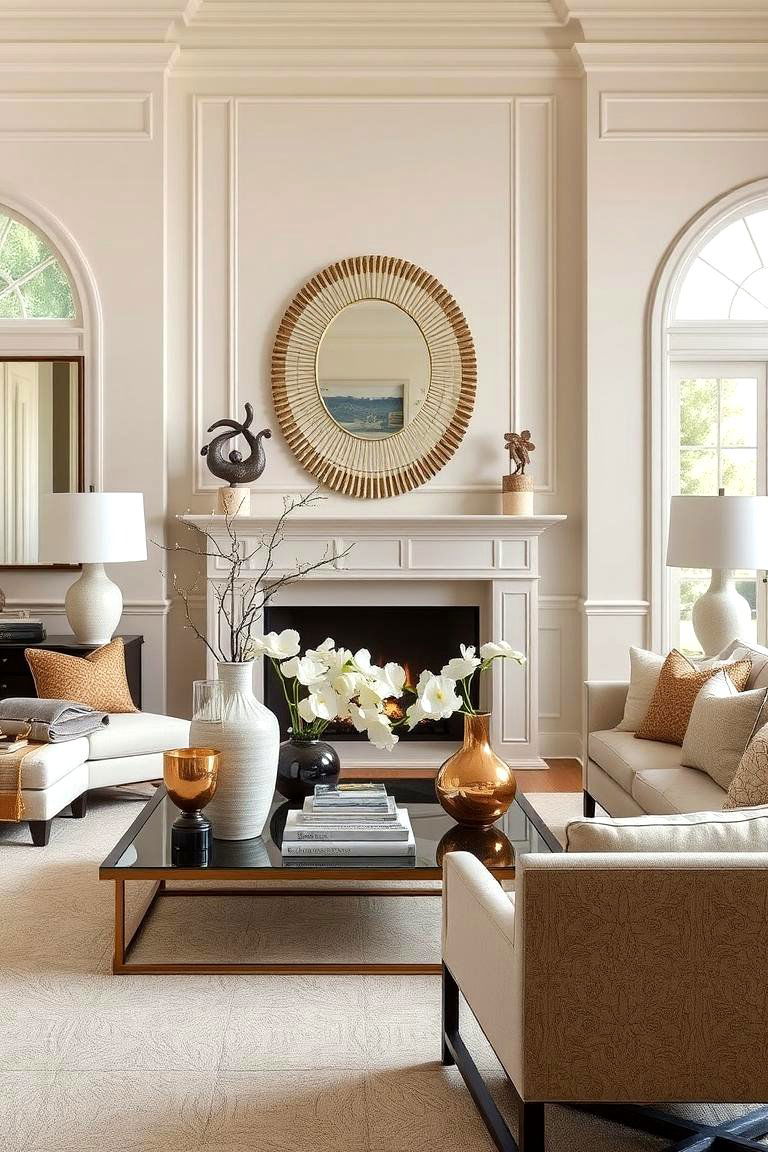 Sophisticated Accessory Styling - 24 Transitional Living Room Ideas