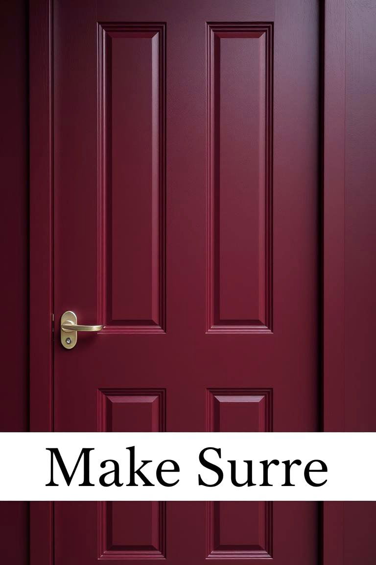 Sophisticated Burgundy with Matte Finish - 24 Burgundy Front Door Ideas