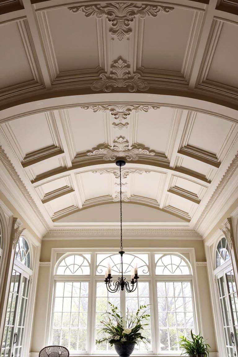 Sophisticated Ceiling Molding Enhancements - 24 Victorian Sunroom Ideas