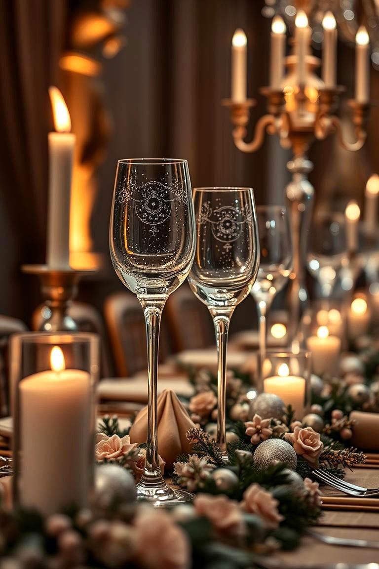 Sophisticated Crystal Accents - 24 Winter Wedding Ideas