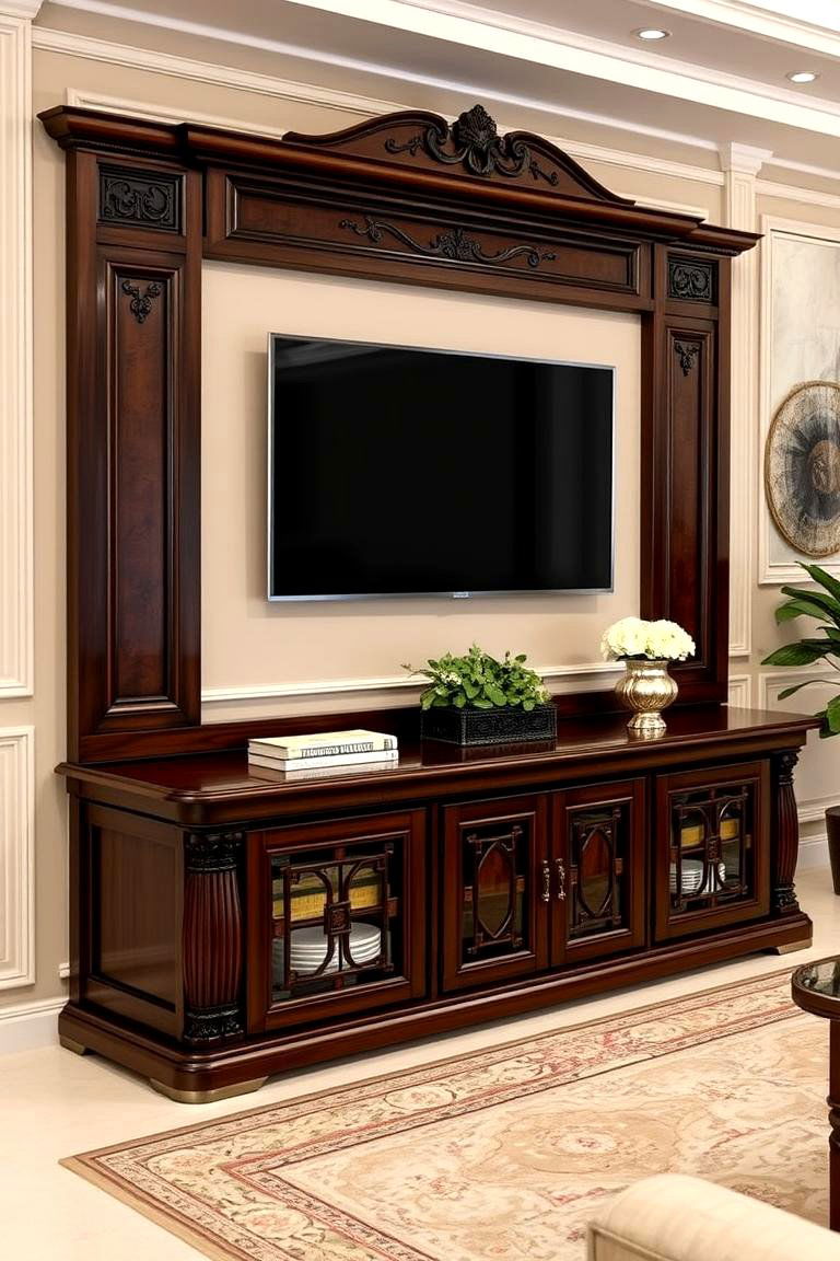 Sophisticated Dark Wood Tv Stand - 24 Tv Stand Ideas