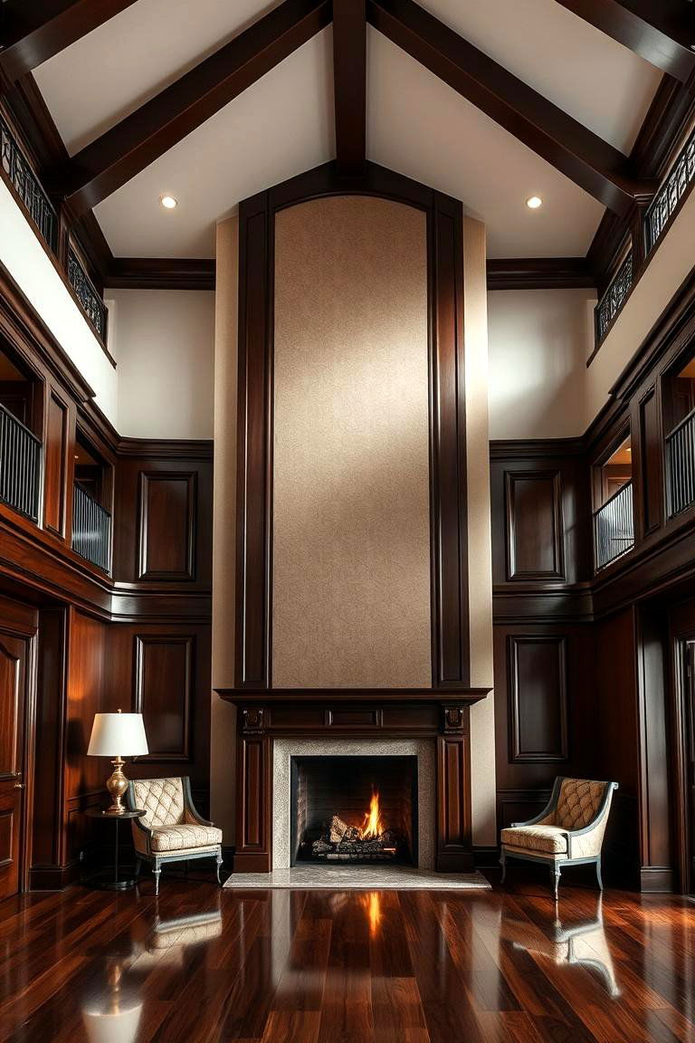 Sophisticated Design Elements - 24 Rooms With Fireplaces With Vaulted Ceilings Features