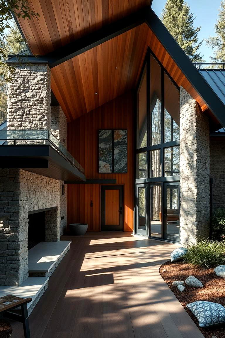 Sophisticated Design with Natural Elements - 24 houses with black roofs