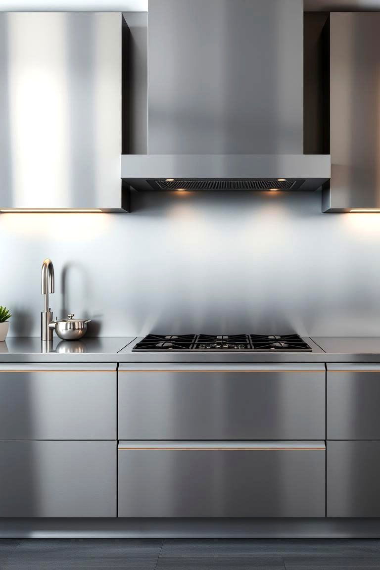 Sophisticated Finishes and Textures to Admire - 24 Kitchen With Stainless Steel Appliances