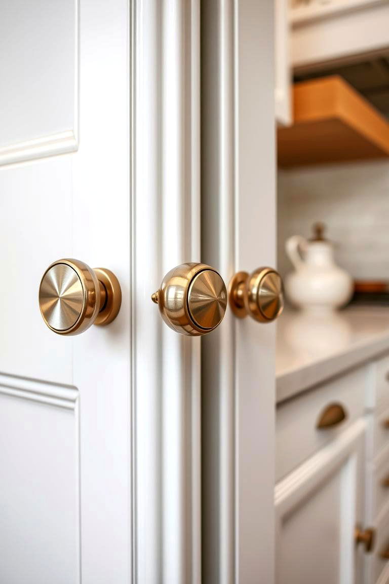 Sophisticated Hardware Details - 24 Cashmere Kitchen Ideas