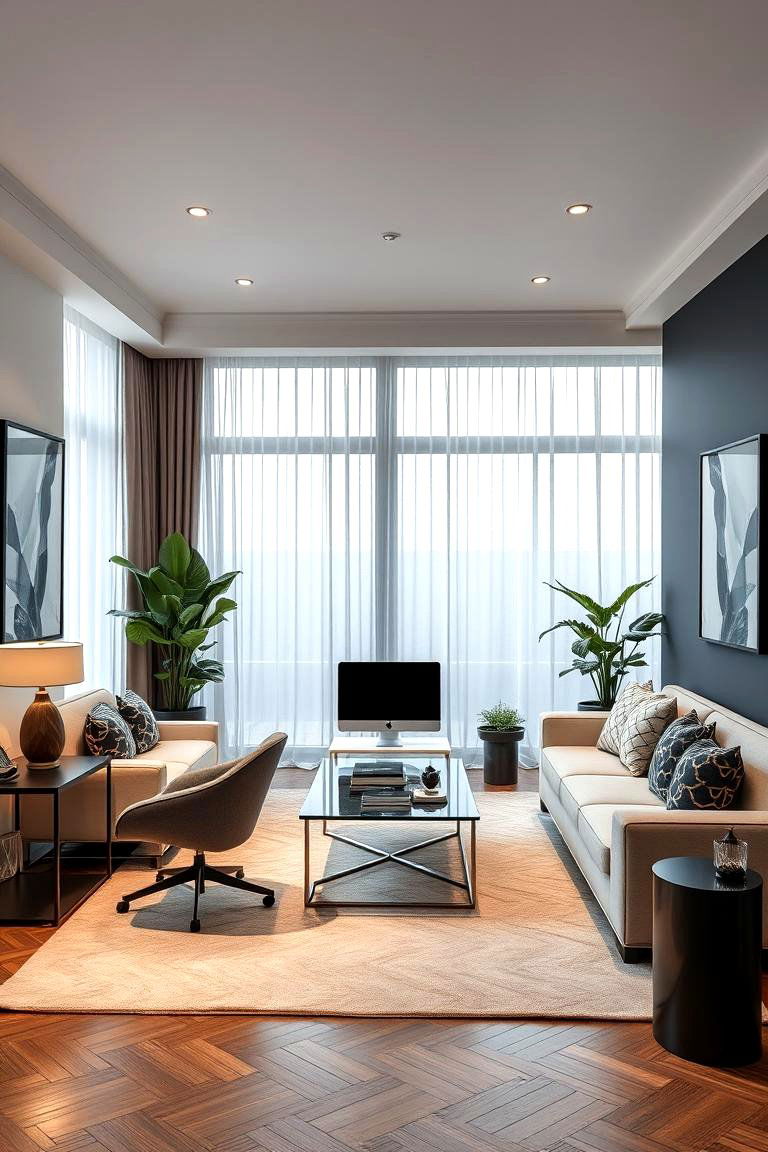 Sophisticated Home Business Hub - 24 Home Office for Couples Ideas and Designs