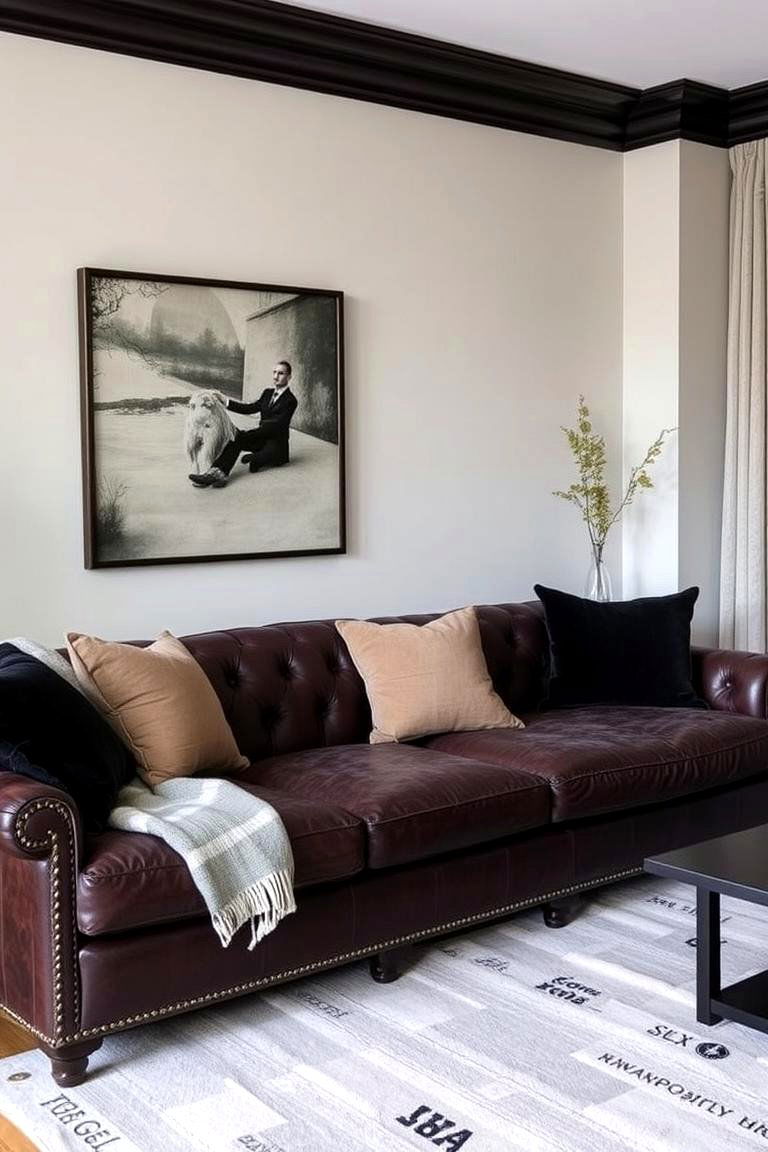 Sophisticated Layered Textures - 24 Ralph Lauren Living Room Ideas