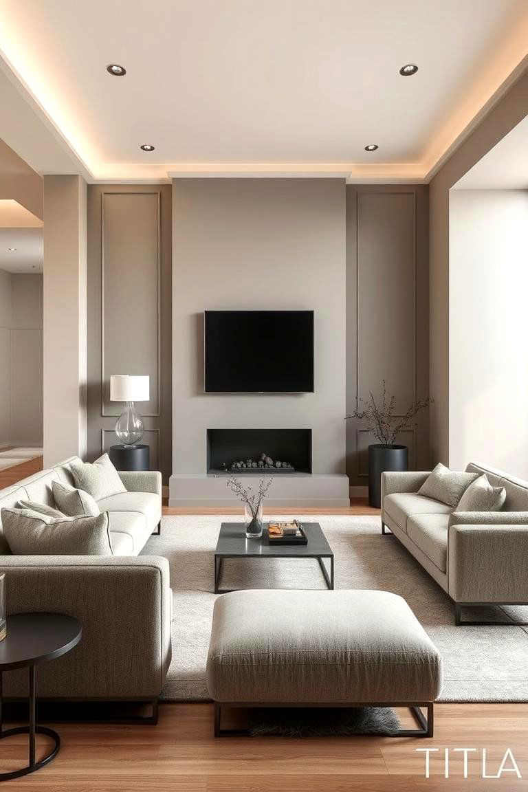Sophisticated Minimalist Charm - 24 Korean Living Room Ideas