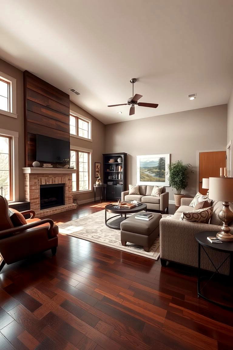 Sophisticated Modernity - 24 Dark Walnut Floors for Rooms