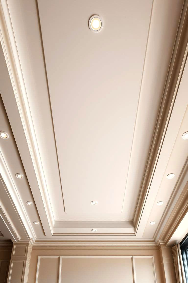 Sophisticated Neutral Layers - 24 Sunroom Ceiling Ideas