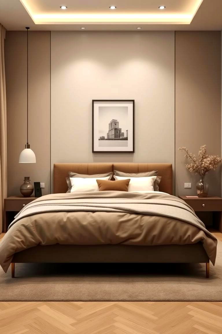 Sophisticated Neutral Mix - 24 Brown Bedroom Ideas