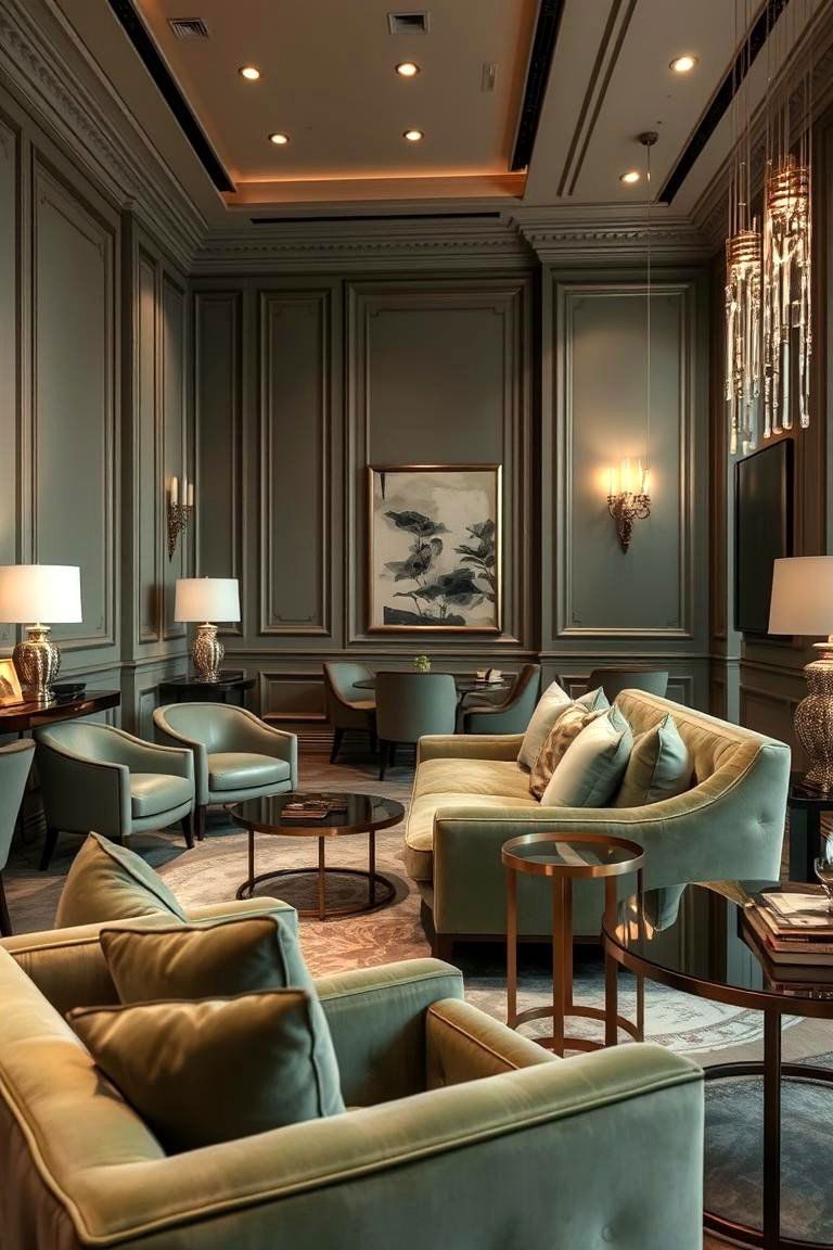 Sophisticated Sage Luxe - 24 Sage Green Living Room Ideas