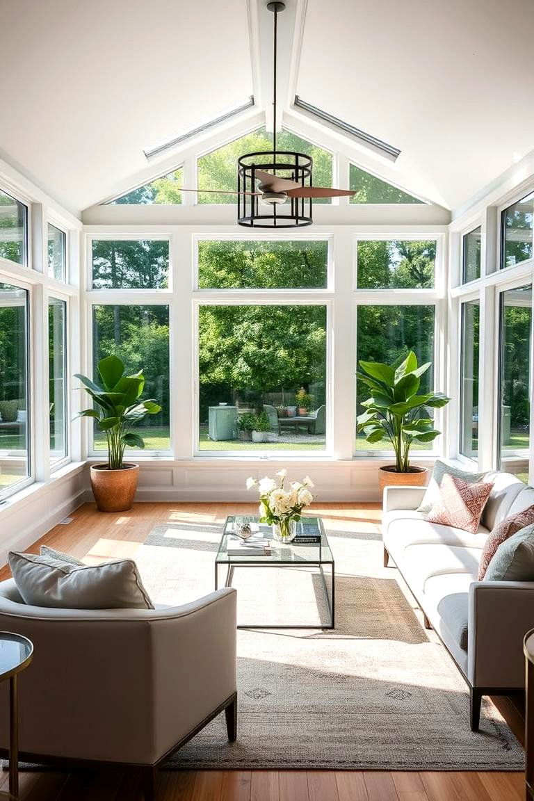 Sophisticated Simplicity - 24 Mid-century Modern Sunroom Ideas
