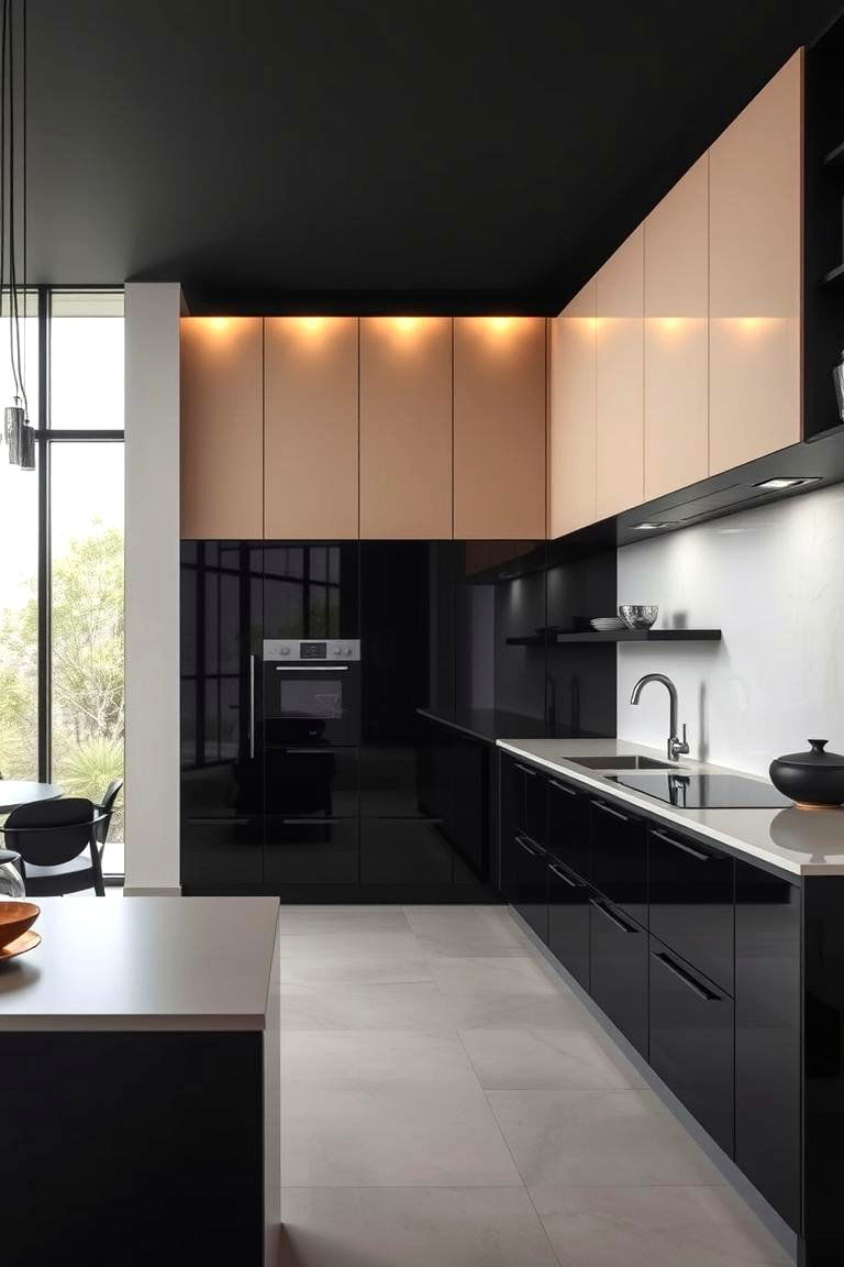 Sophisticated Simplicity - 24 black and beige kitchen ideas