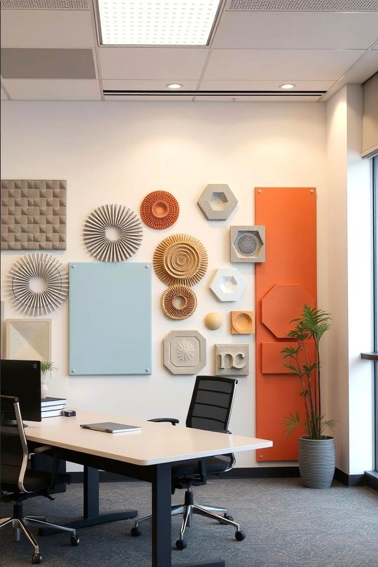Sound Absorbing Panels - 24 Office Accent Wall Ideas