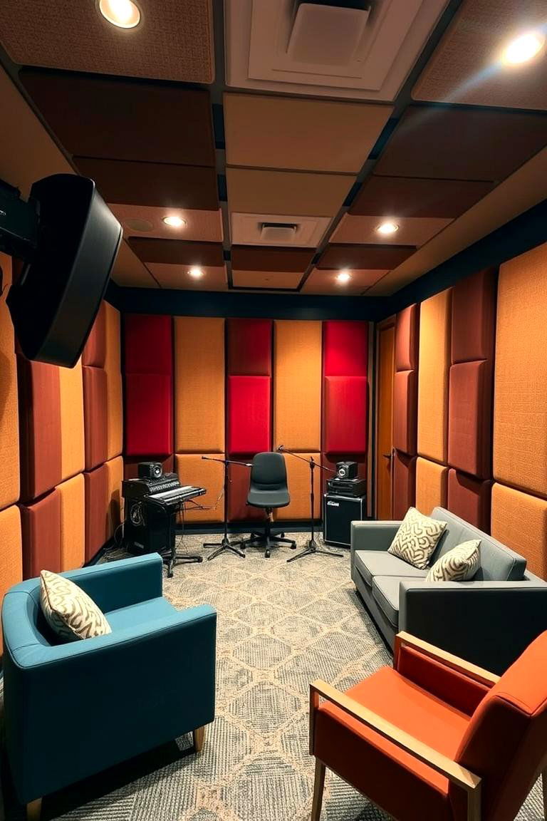 Soundproof Music Room - 24 basement decorating ideas
