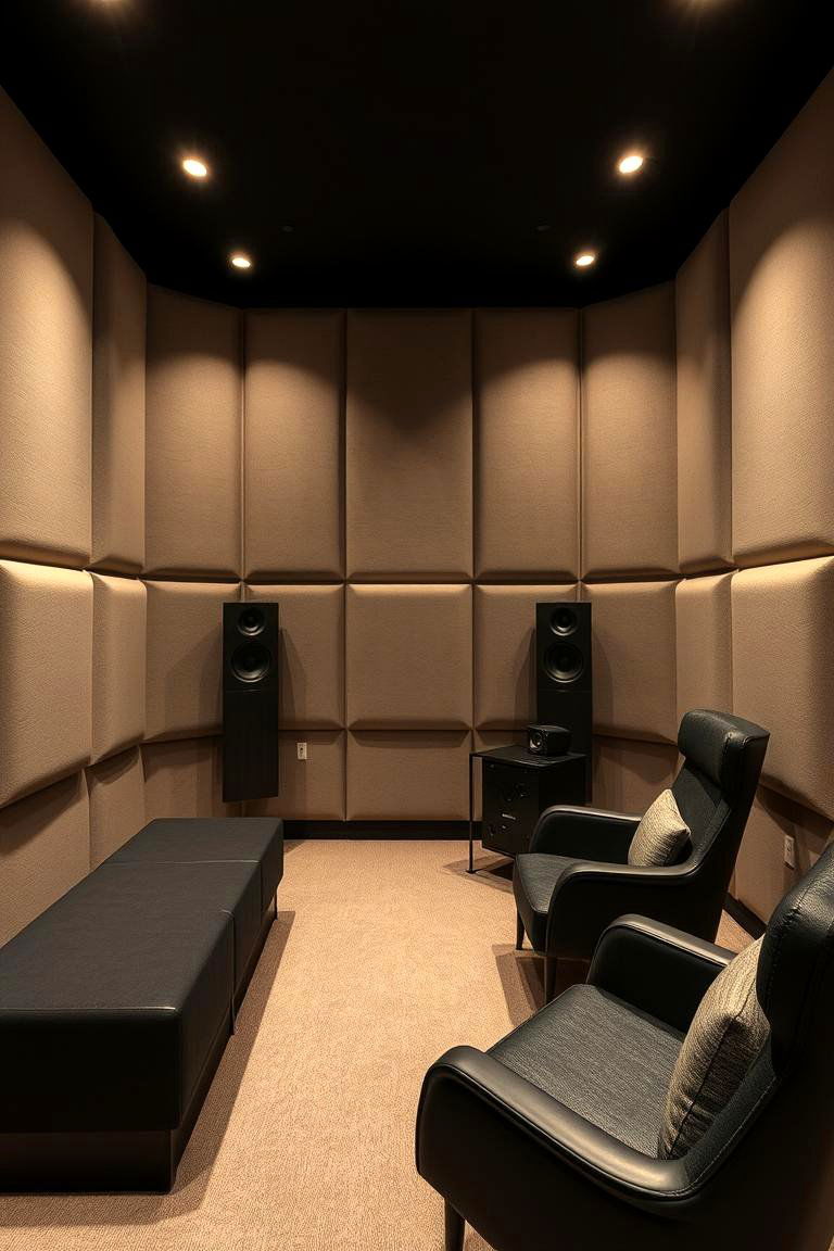 Soundproof Serenity - 24 Small Media Room Ideas