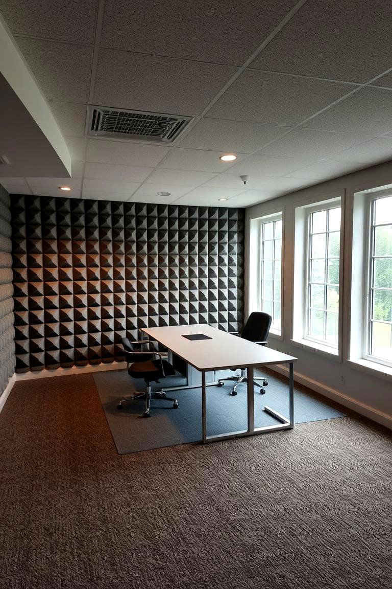 Soundproofing for Focus - 24 basement office ideas