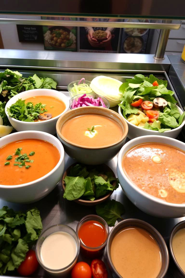 Soup and Salad Combo Bar - 24 Wedding Buffet Ideas