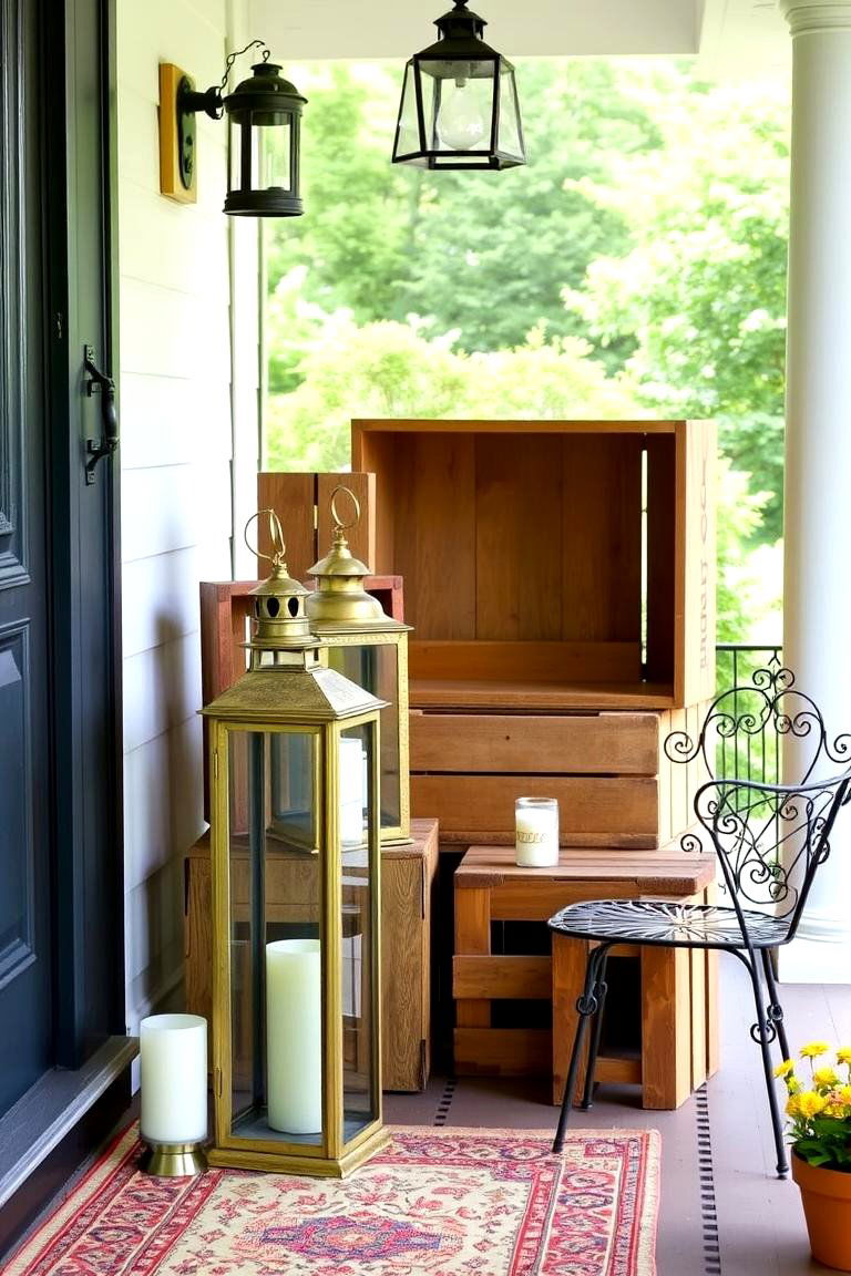 Southern Porch with Antique Accents - 24 Southern Front Porch Ideas