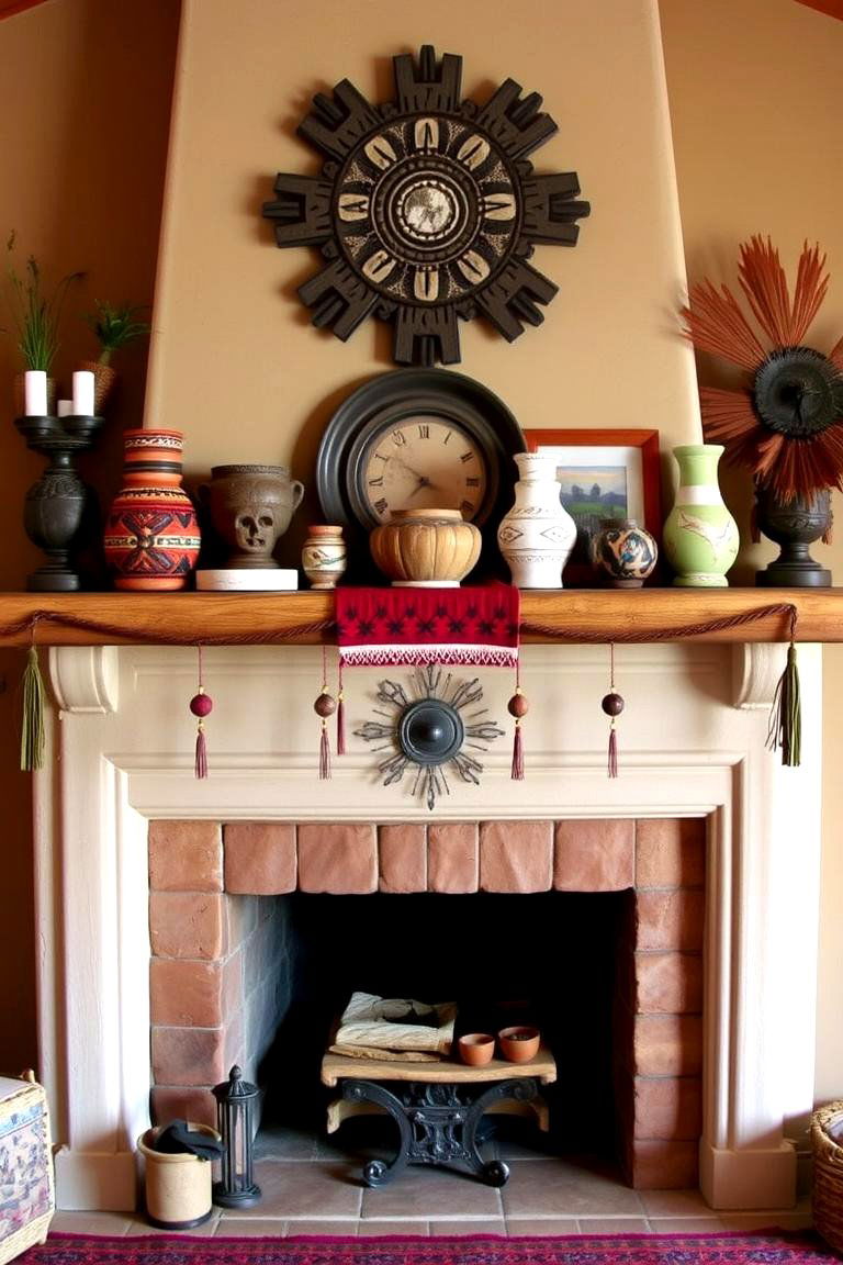 Southwestern Inspired Mantels - 24 Southwestern Decor Ideas