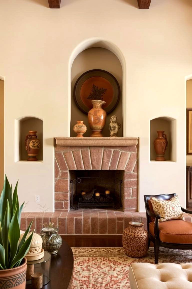 Southwestern Inspired Wall Niches - 24 Southwestern Decor Ideas
