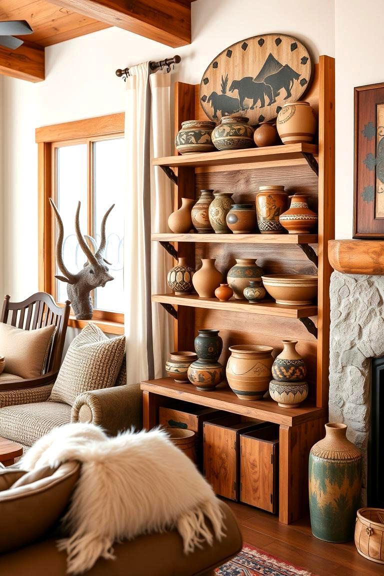 Southwestern Pottery and Ceramics - 24 Western Living Room Ideas