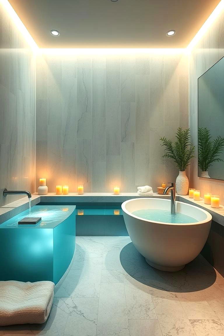 Spa Inspired Atmosphere - 24 Large Bathroom Ideas