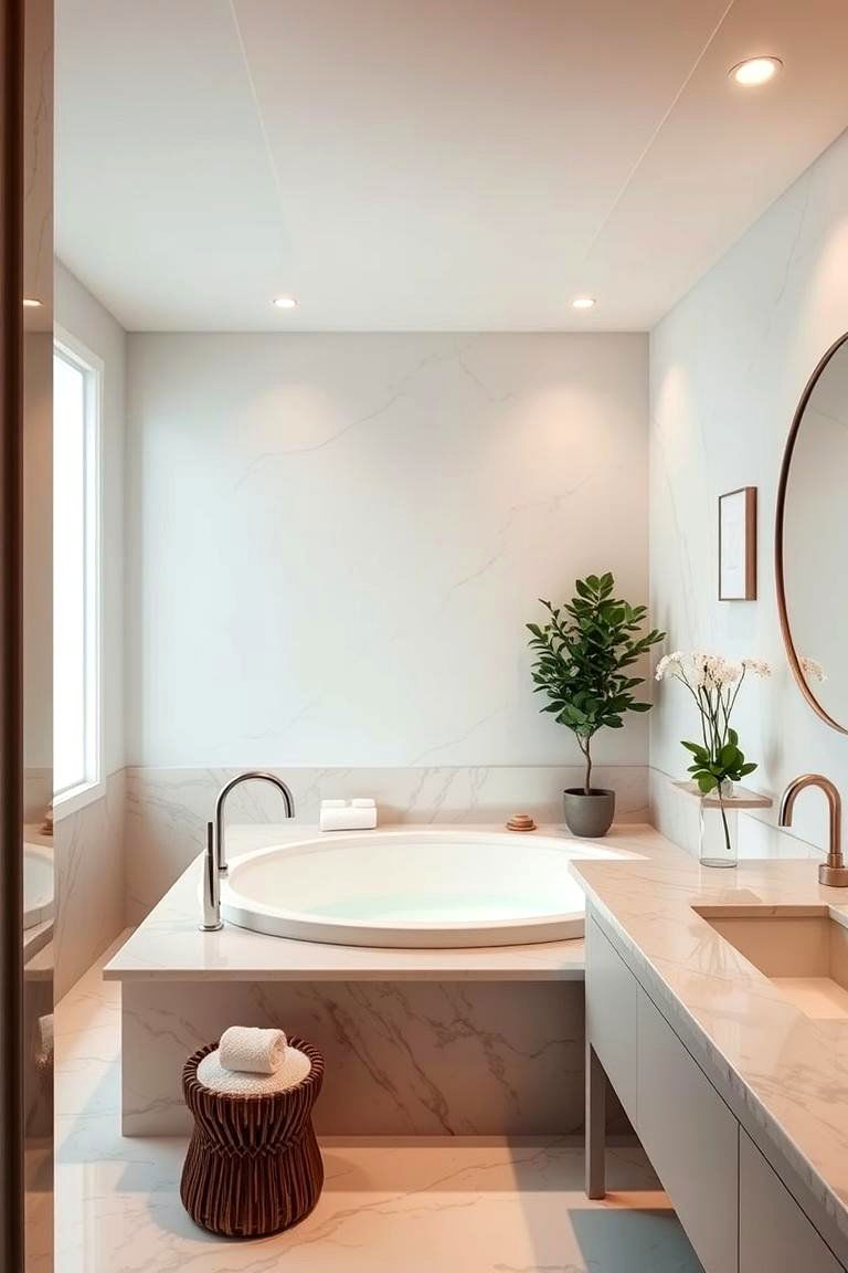 Spa Inspired Retreat - 24 Basement Bathroom Ideas