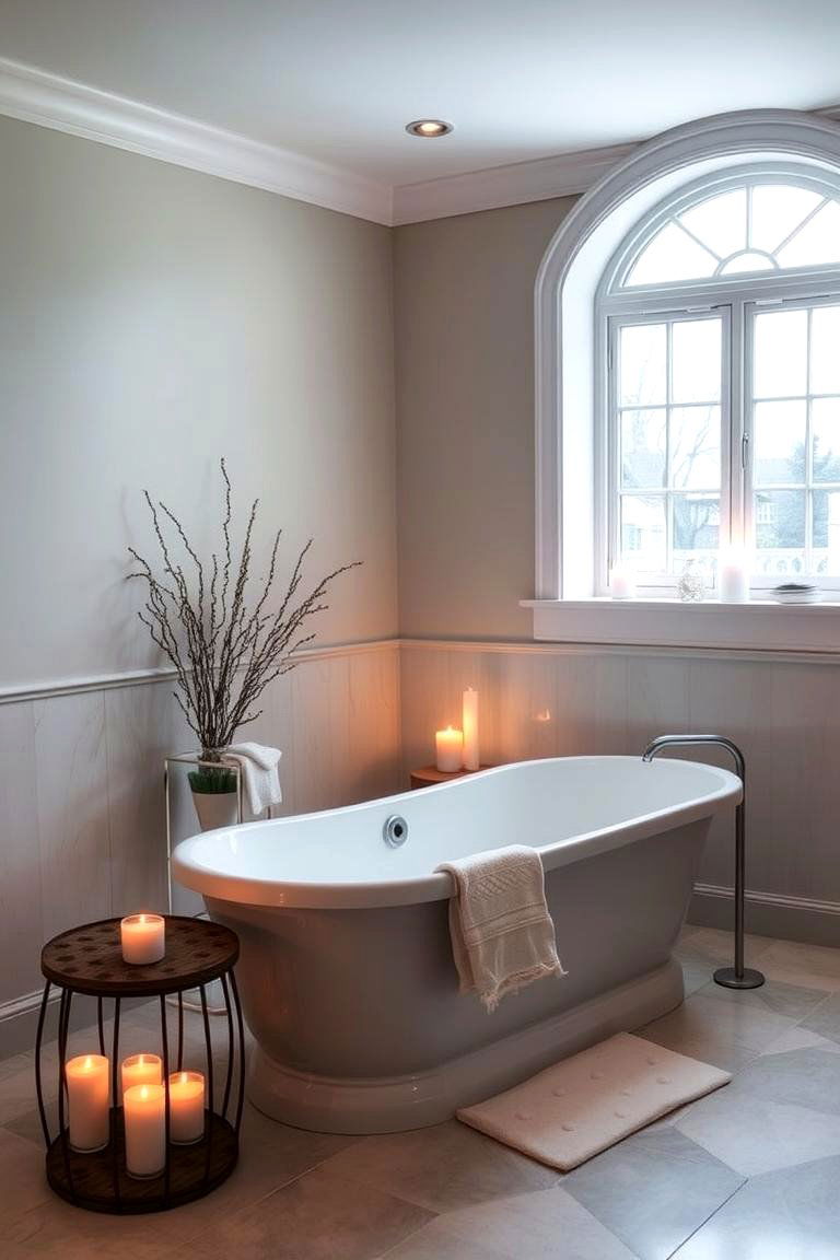 Spa Like Bathroom Retreat - 24 Bay Window Ideas
