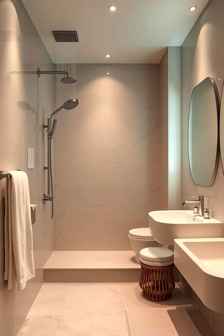 Spa Like Retreat Vibe - 24 Hall Bathroom Ideas