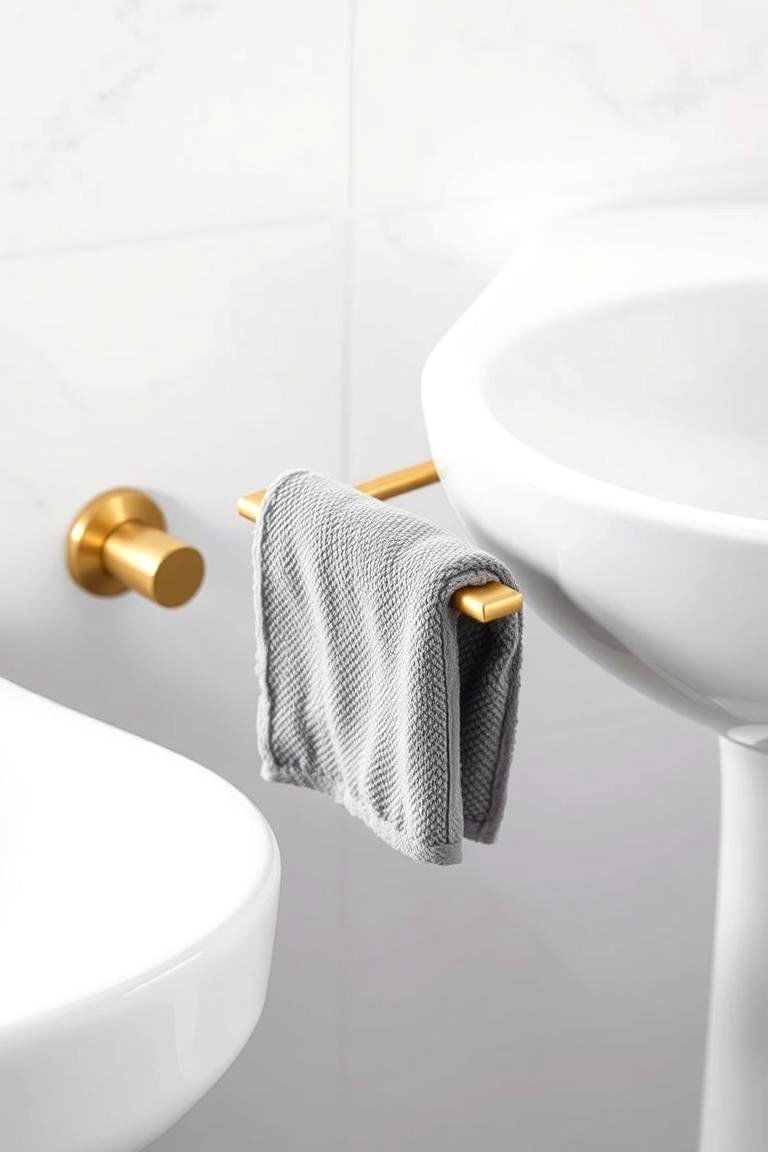 Space Efficient Towel Rings - 24 Towel Storage Ideas