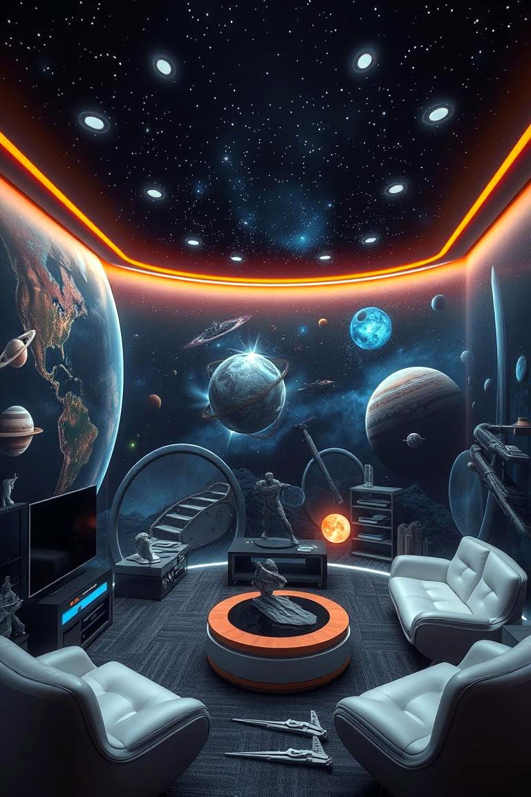 Space Exploration Room - 24 Boys Room Ideas