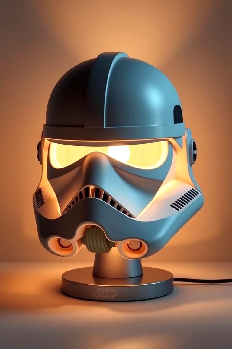 Space Helmet Lighting - 24 Star Wars Nursery Ideas