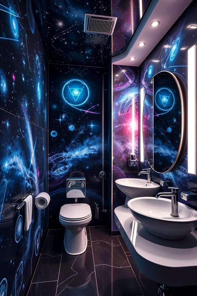 Space Odyssey Bathroom - 24 Boy Bathroom Ideas