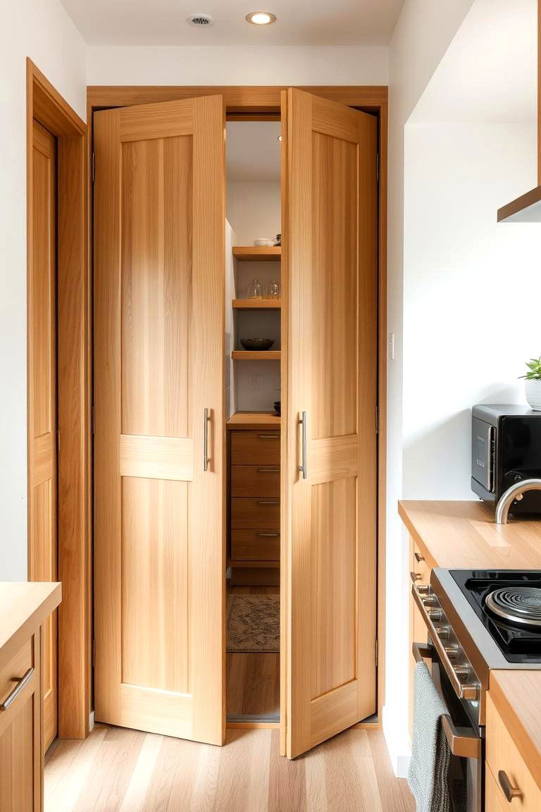 Space Saving Bifold Doors - 24 Pantry Door Ideas
