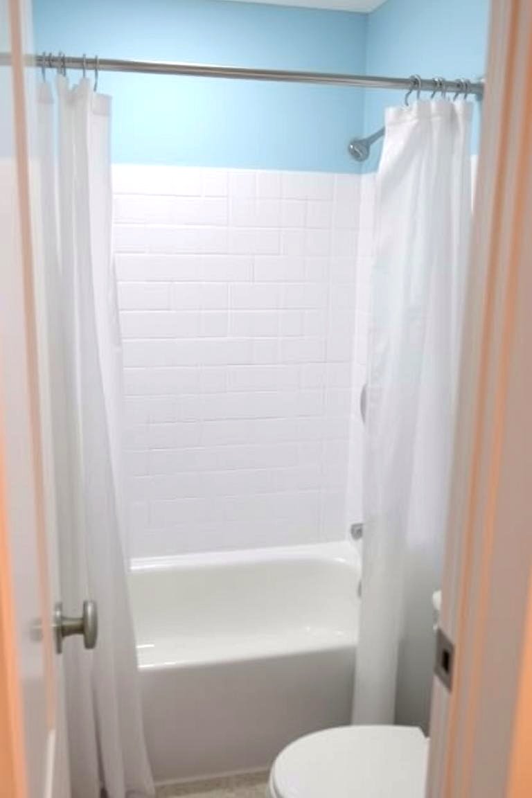 Space Saving Corner Tub Shower - 24 Tub-shower Combo Ideas