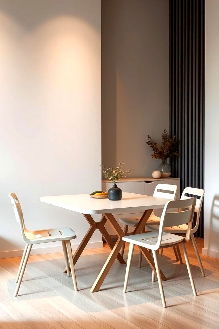 Space Saving Dining Set - 24 Studio Furniture Ideas