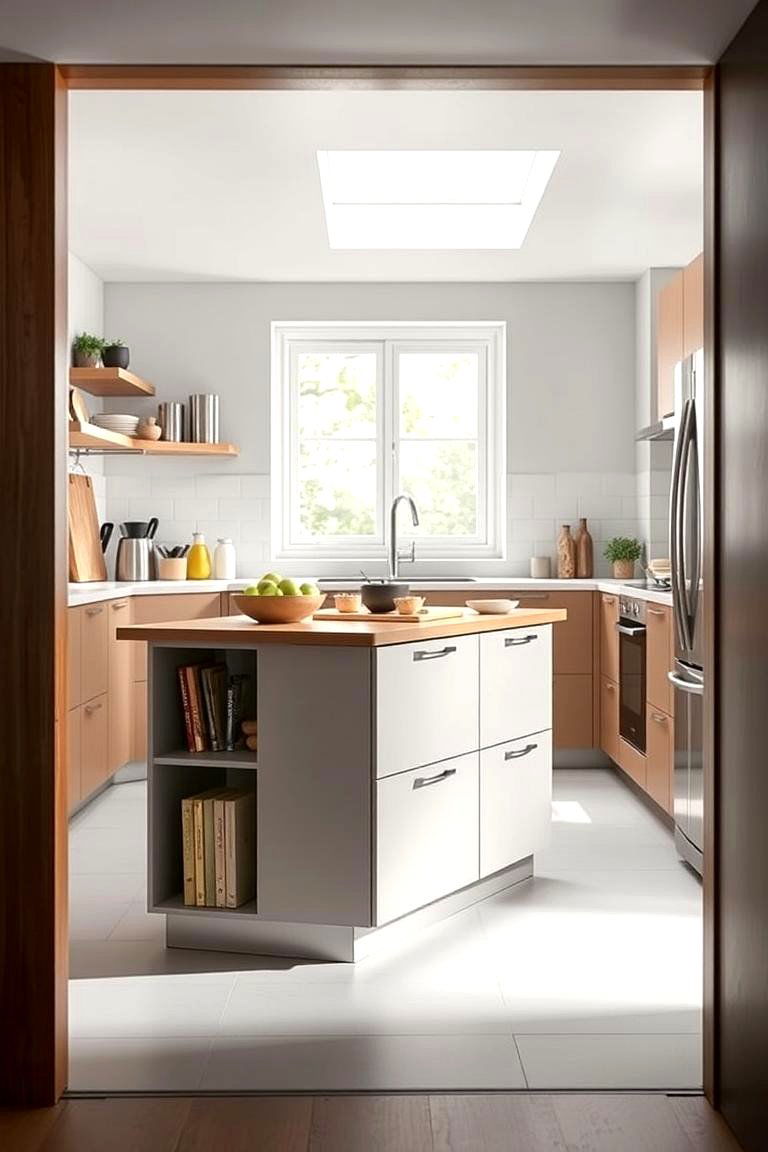 Space Saving Foldable Island - 24 Small Kitchen Island Ideas