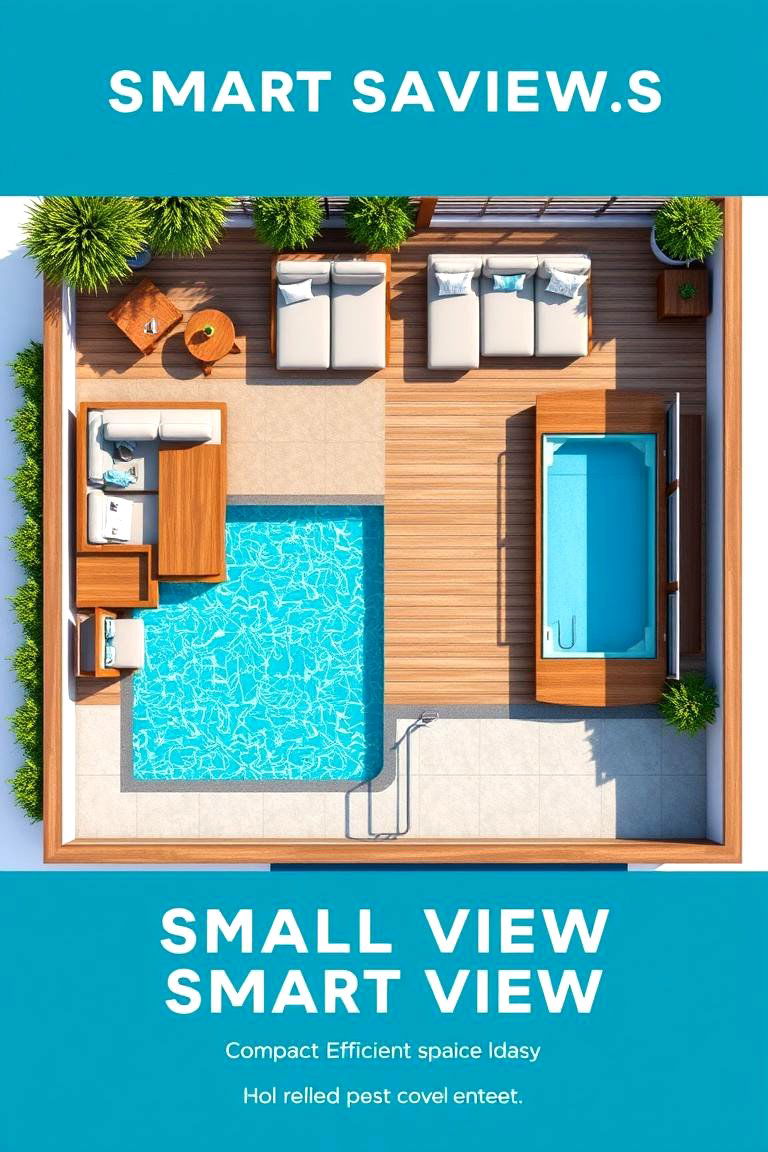 Space Saving Layout - 24 Pool Deck Ideas