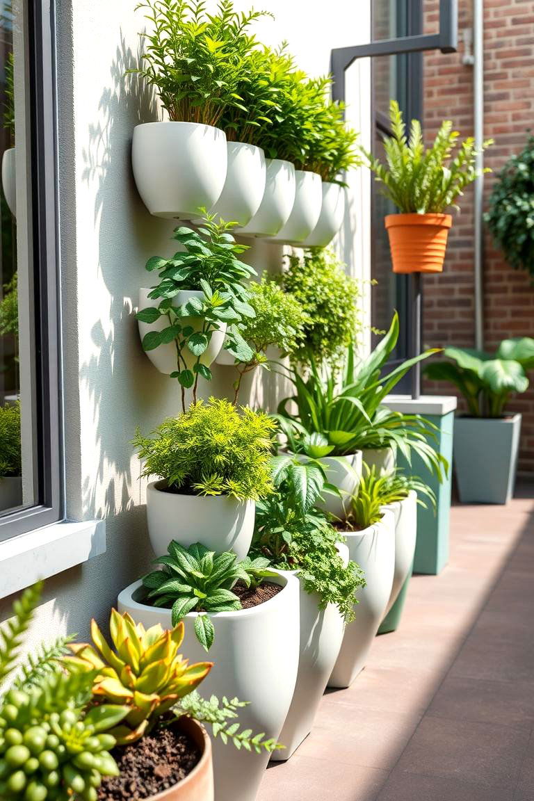 Space Saving Small Garden - 24 Container Garden Ideas