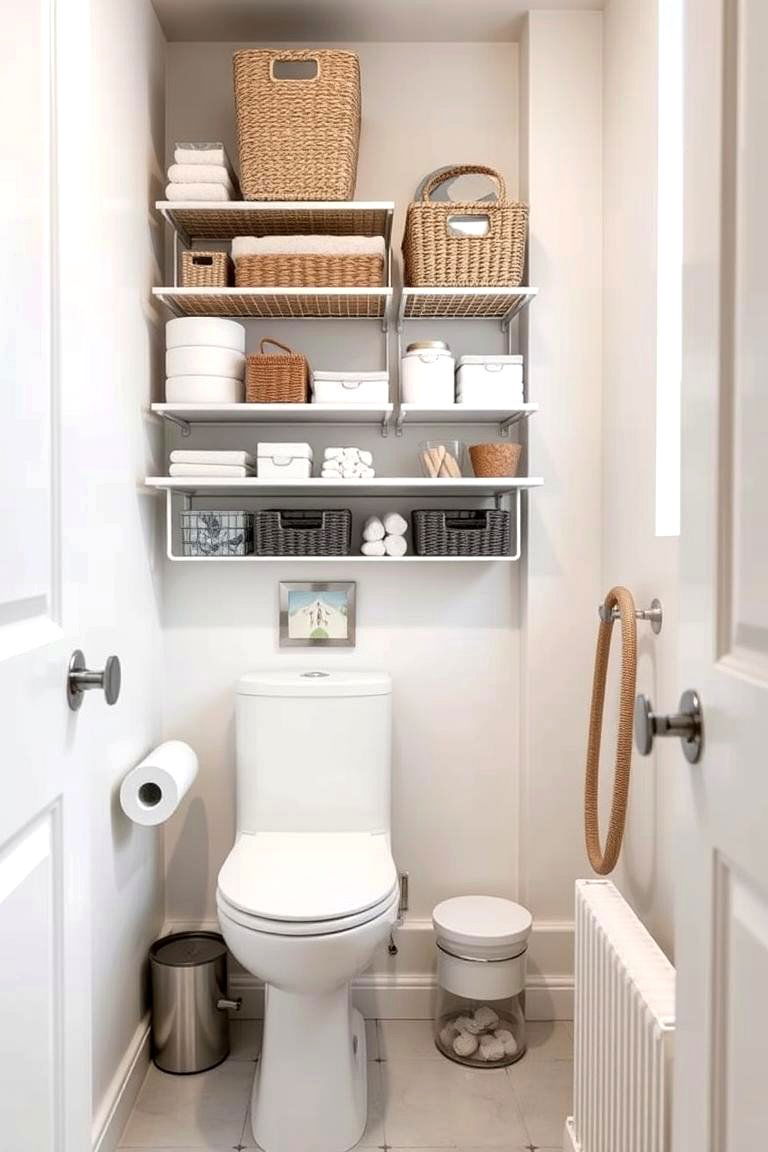 Space Saving Storage Solutions - 24 Dorm Bathroom Ideas