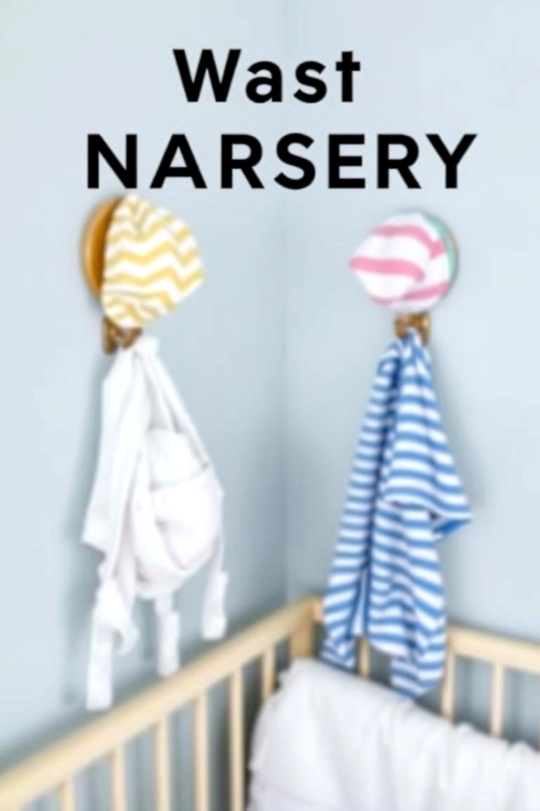 Space Saving Wall Hooks - 24 Small Nursery Ideas