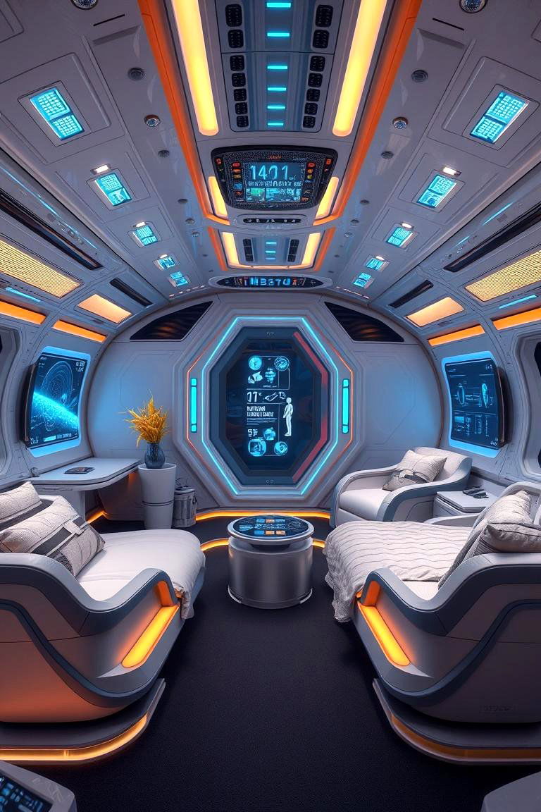 Spaceship Simulation Suite - 24 Space-themed Room Ideas
