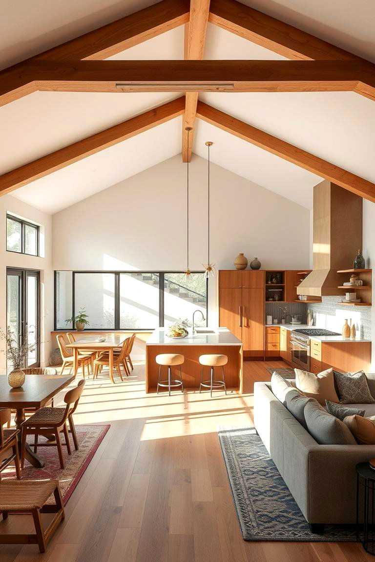 Spacious Feel with Open Floor Plan - 24 Split Level Kitchen Design Ideas
