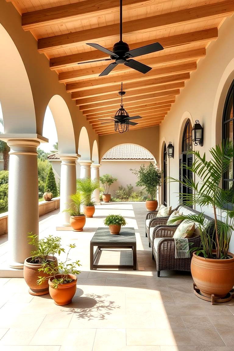 Spacious Mediterranean Style Verandas - 24 Mediterranean House Exterior Ideas