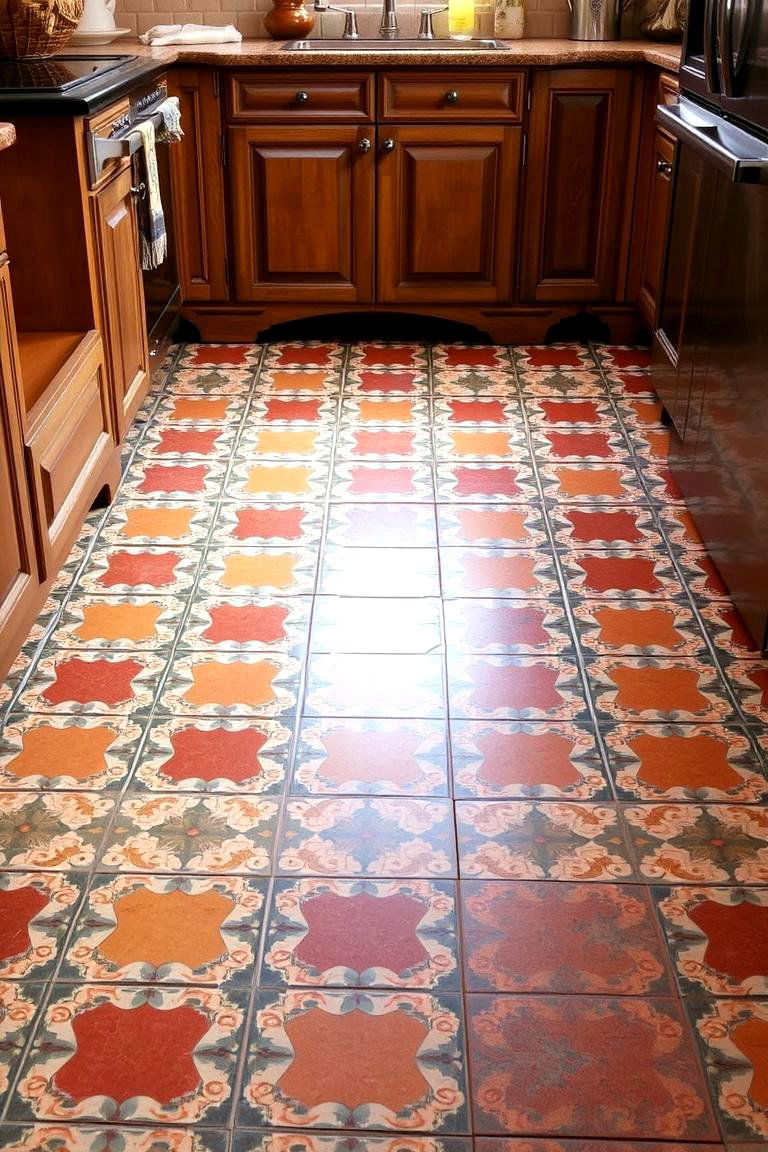 Spanish Inspired Tiles for the Floor - 24 Spanish Style Kitchen Ideas