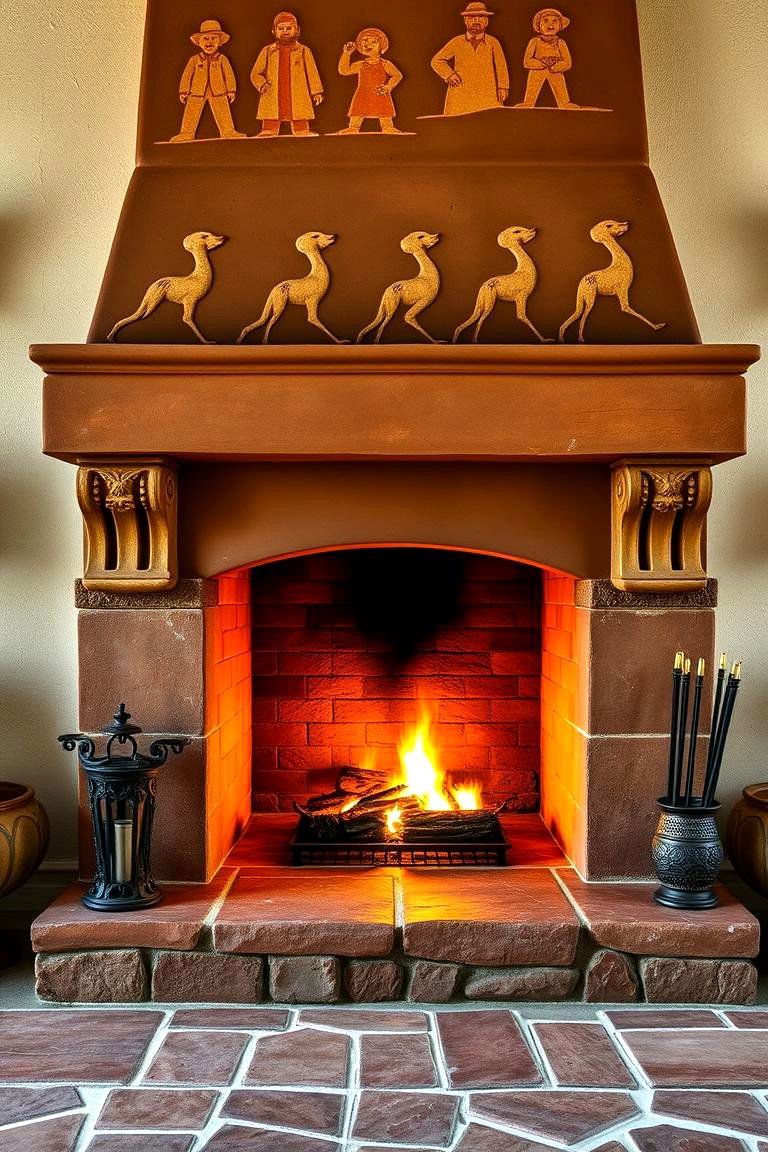 Spanish Rustic Warmth - 24 Traditional Fireplaces