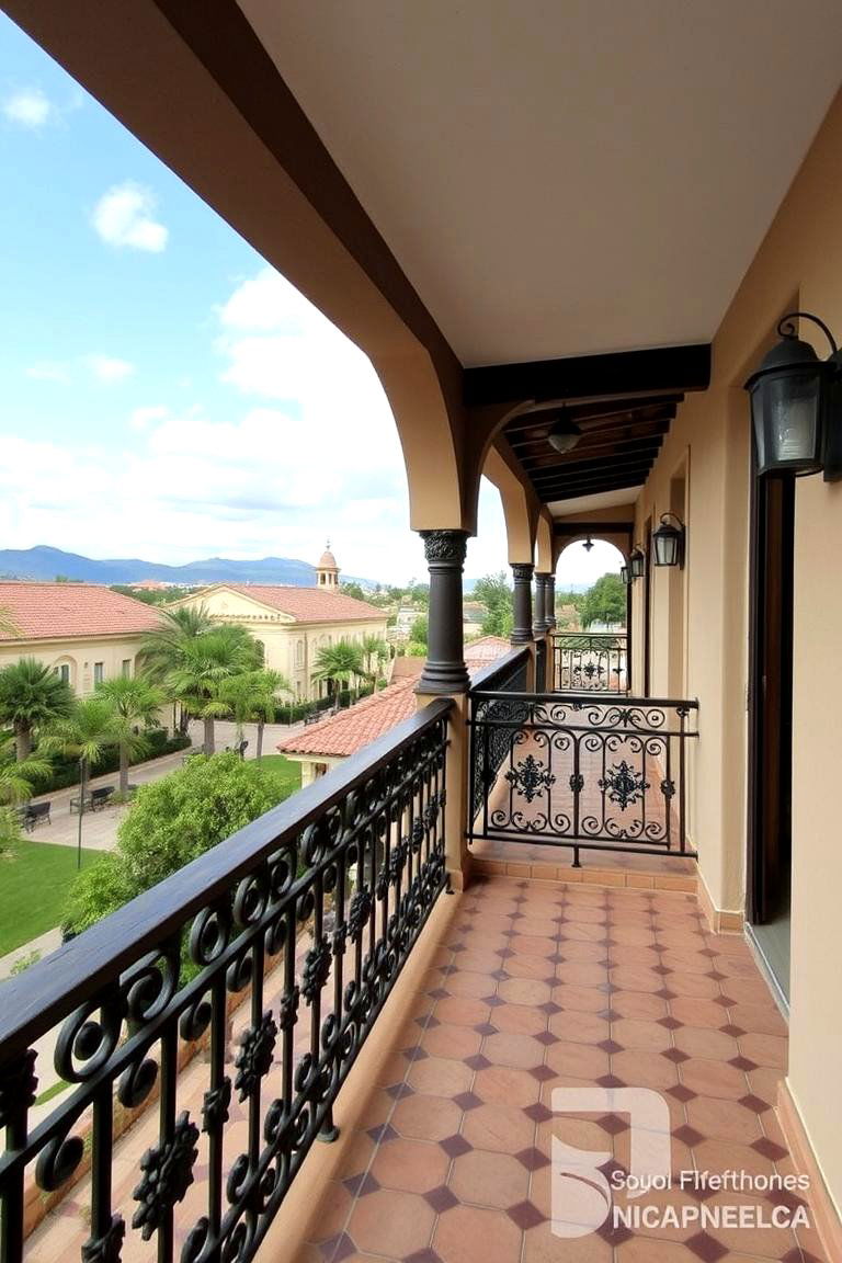 Spanish Style Balcony - 24 spanish style front porch ideas